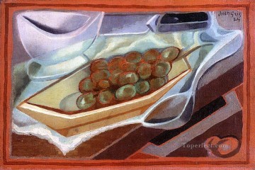 フアン・グリス Painting - ブドウの房 1924年 フアン・グリ